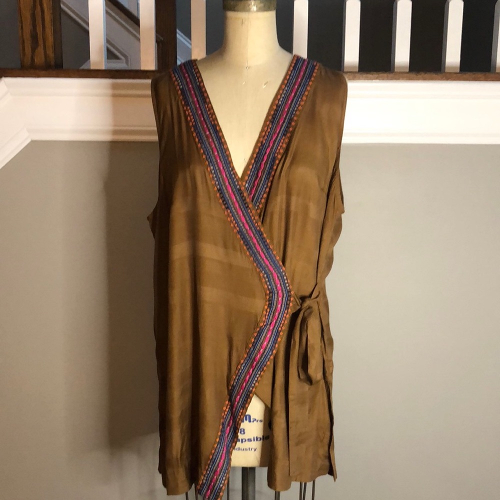 Maeve Anthropologie Luviana Wrap Top